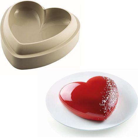 ikasus Batticuore moule silicone beige pour pâtisserie (1/4)