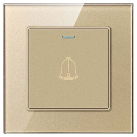 QORVA-Bouton Sonnette Exterieur, Bouton de sonnette(or) (1/4)