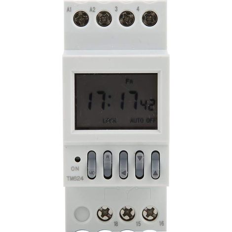 [JAMAIS UTILISÉ]TM624 Minuterie numérique Interrupteur d'alimentation Minuterie 220V Montage en Rail DIN à Sonnerie contrôlée à 40 Groupes (1/5)
