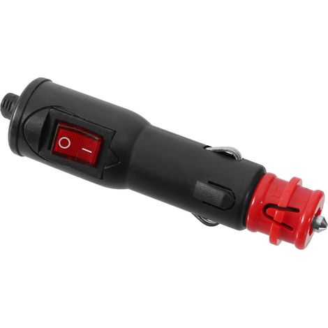 KFZ Stecker 12 V 8 A Auto Motorrad Zigarettenanzünder mit Schalter & Beleuchtung (1/2)