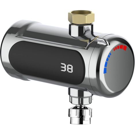 Chauffe-eau électrique instantané 3000W – Plage de température 30-60°C – Temps de chauffage 3 secondes – Étanchéité IPX4 – Acier inoxydable et ABS (1/5)