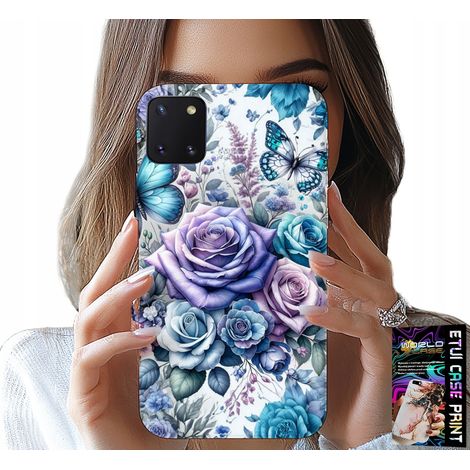 Custodia per Samsung Galaxy A81 - motivo floreale rose + vetro (1/5)