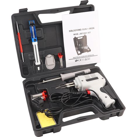 Fer à souder et pistolet à souder ABS avec noyau en cuivre, prise UE 250V, cœur chauffant cuivre, coffret complet (1/5)