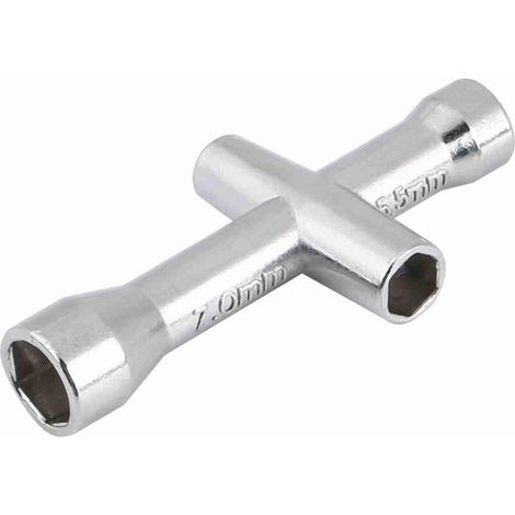 Cross wrench sleeve, keys for model cars, plated technology for M2 M3 M2.5 (1/5)