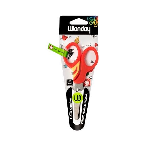Ciseaux gauchers bout rond Caïd Wonday 13 cm (1/2)
