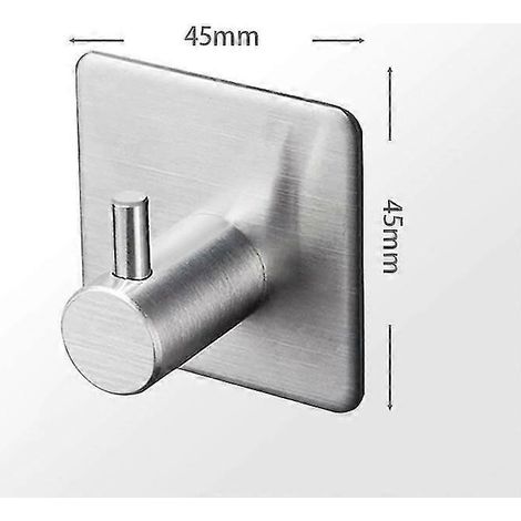 Se trata de ganchos autoadhesivos de acero inoxidable, ideales para colgar ropa, bolsos, llaveros, portarrollos de papel de cocina, accesorios de baño, bolsas de almacenamiento, etc. (Fonepro) (1/5)