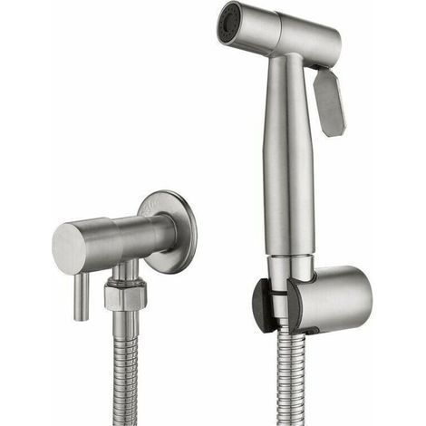 Douchette Wc Kit Complet - Kit Douchette Wc avec Vanne 3 Voies,Tailles Standards France(G1/2\ (1/5)