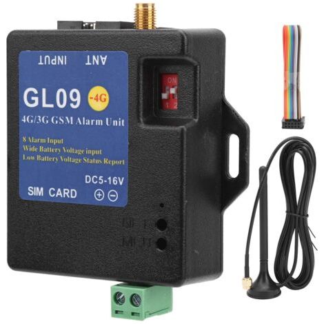 Système de sécurité d'alarme 4G/3G/GSM, Module d'alerte, entrée à 8 canaux, faible consommation pour la sécurité des entrepôts à domicile, fréquence américaine (1/5)