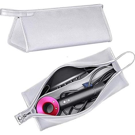 Sac de rangement portable pour sèche-cheveux anti-poussière-Argenté,Convient au sèche-cheveux Dyson-Fei Yu (1/5)