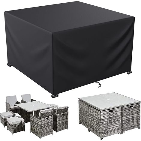 Housse Table de Jardin Exterieur Housse Salon de Jardin 150 x 150 x 75cm (1/5)