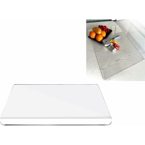 Planche à Découper en Acrylique pour la Cuisine Planche à Découper Transparente Antidérapante pour la Cuisine (Transparente, 45400.5) (1/5)