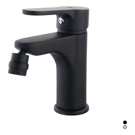 MISCELATORE MONOCOMANDO BIDET SERIE PACO- Nero opaco -  Senza piletta- DH- pezzi 1