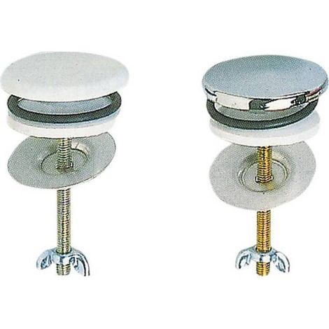 Tappo Copriforo Ottone Cromato - 20 Pz
