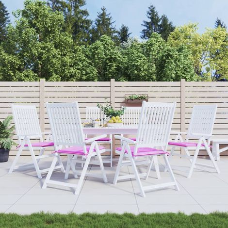 Lot de 6 Coussins de chaise,Coussins de Chaise Siège Confortables de jardin rose 50x50x3 cm tissu -AD84025 (1/5)