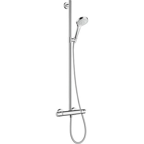 hansgrohe Croma Select S SemiPipe Multi mit Thermostat, weiß/ (1/3)