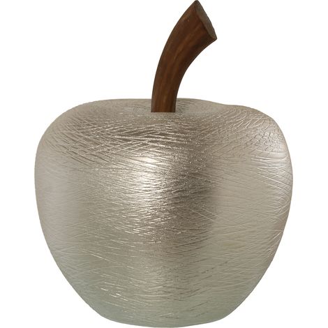 Silber Keramik Apple Figurine40cm ° 30x40cmpour Alle Stile, um zu Hause eine Note zu verleihen (1/2)