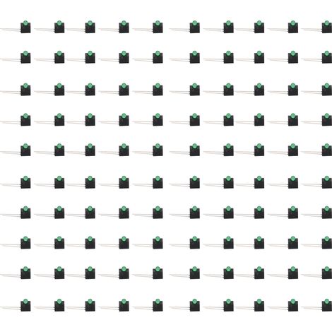 3-mm-LED-Fassung (grün), 100 Stück, 90°-Lampenschirm mit Industriekomponenten (1/5)