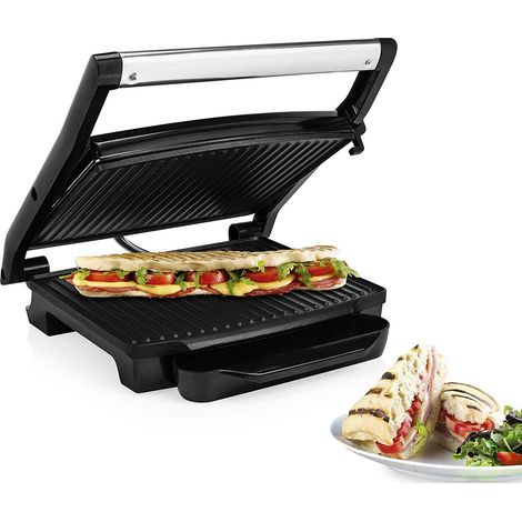 Elektro Kontaktgrill, Low Fat Multigrill mit Thermostat, 2000Watt, 30x24cm