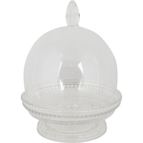 Cloche en Verre avec Socle pour Décoration et Présentation Diamètre 12 cm Hauteur 17 cm - PANGIVO (1/5)