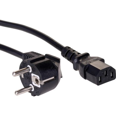 Cable de alimentación para monitor Akyga AK-PC-05C ATX de 3 pines IEC C13 - CEE 7/7, 5 m (1/2)