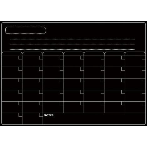 GROOFOO Tableau blanc,tableau magnétique effaable à sec calendrier tableau blanc réfrigérateur autocollants cuisine réfrigérateur tableau blanc pour horaire hebdomadaire mensuel planificateur quotidie (1/4)