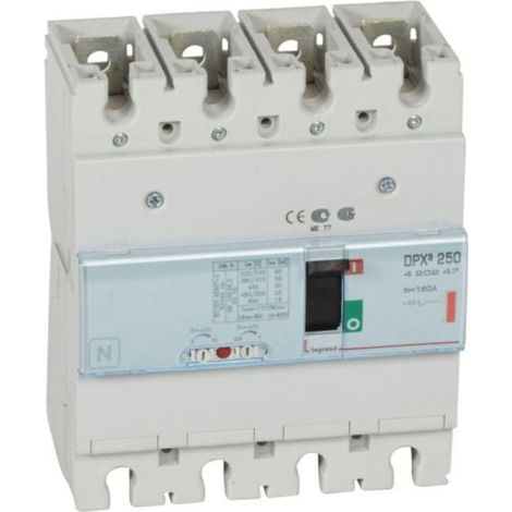 Disjoncteur magnétothermique DPX³250 pouvoir de coupure 36kA 400V - 4P - 160A - LEGRAND