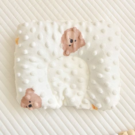 Oreiller Doudou 20 x 25 cm en pur coton, oreiller pour bébé, oreiller pour la sieste, forme douce et veloutée, idéal pour le sommeil des enfants et des bébés. (1/5)