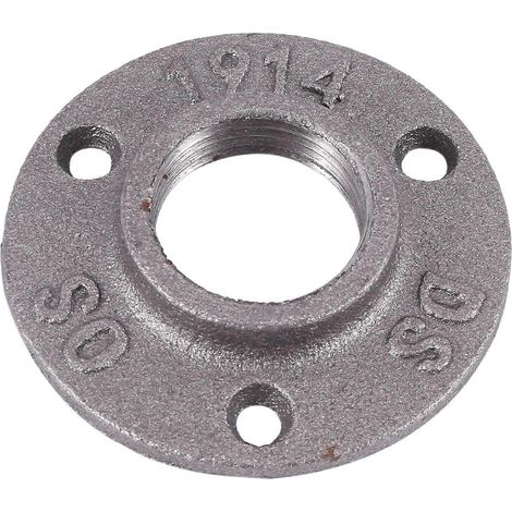 Bride de tuyau en fonte malléable de 1 pouce, brides de tuyau industrielles (1/5)
