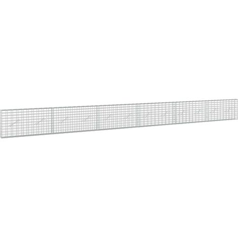 Gabione mit 5 mm Draht und 5x10 cm Maschen 600x10x50 cm vidaXL (1/5)