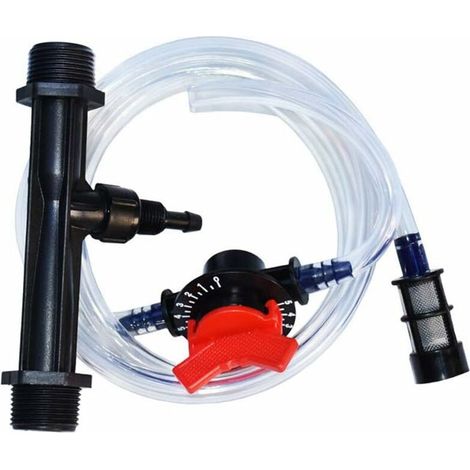 Inyector de riego de fertilizantes G3/4, filtro Venturi, kits de mezcla automática, tubo Venturi de riego por goteo translúcido, sistema de invernadero (3/4) (1/5)