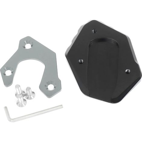 (Titane - sans logo) Compatible avec Yamaha FJR1300 (2001-2019) : rallonge de béquille latérale, accessoire de support Maxpower (1/4)