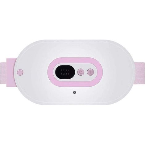 Ceinture De Massage Chauffante - Infrarouge Lointain - Réglage Température 3 Niveaux - Sans Fil Rechargeable - Pour Abdomen Dos Cuisses - 1 Pièce (1/5)