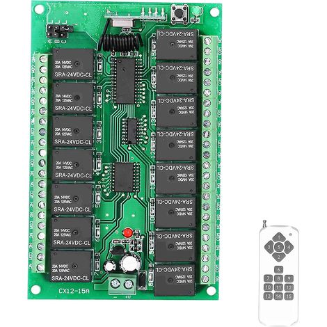 Relais de commande à distance sans fil numérique 15 canaux avec LED (1/5)