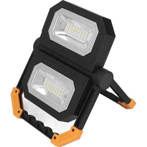 Wiederaufladbare 64-LED-Arbeitsleuchte (6000 K) mit 2 Leuchtmodi (rot/blau blinkend), tragbar und faltbar, für Mechaniker (1/5)