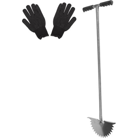 Coupe-Bordures à Dents de Scie Demi-Lune pour Jardin et Pelouse, Outil de Toilettage Manuel en Acier Inoxydable, Bordureuse Portable pour Entretien Allée et Aménagement Paysager (1/5)