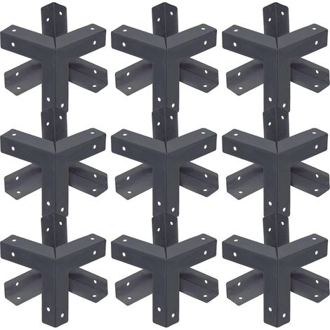 20 protège-coins décoratifs, métal/bois, noir, style vintage (1/5)