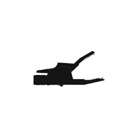 Pince crocodile isolee 4mm 34a - noir (ak2b 2540)