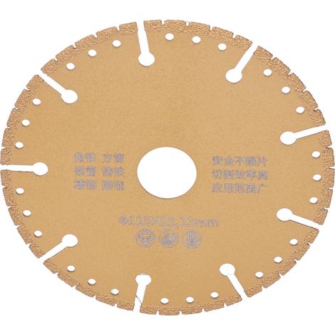Disque de coupe multifonctionnel pour brasage de l'acier et des métaux, de 125 x 22,23 mm. (1/5)