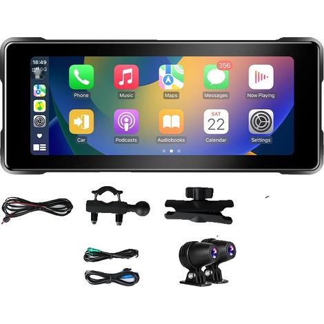 DVR portatile per moto, connettività wireless, design impermeabile, DVR, No-a (1/2)