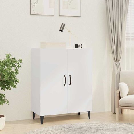 vidaXL Aparador de madera contrachapada blanco 70x34x90 cm (1/5)