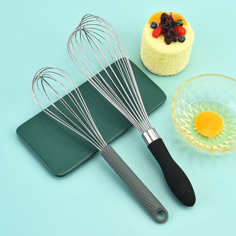 Batidora de huevos, utensilios de cocina, batidora de huevos pequeña de acero inoxidable (1/4)