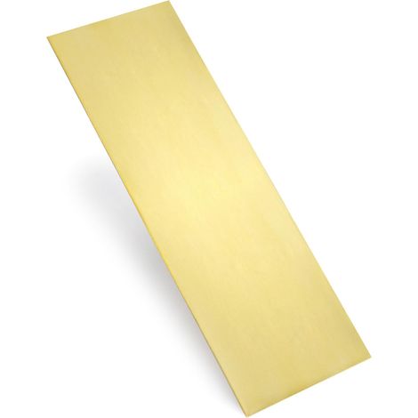 ® H62 Feuille de Laiton 0,5mm, 300 x 100mm (1/5)
