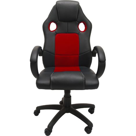 SEDIA GIREVOLE ENZO CHAIR ROSSO NERO (1/4)