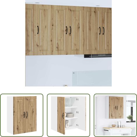 vidaXL Küchenregal - Küchenschrank Artisan-Eiche 60 x 31 x 80 cm Holzwerkstoff (1/5)