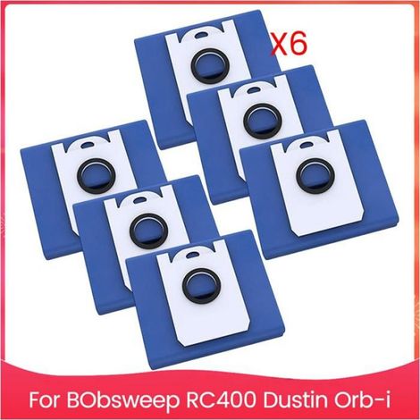 Sacs À Poussière - Pour Robot Aspirateur Bobsweep RC400 Dustin Orb I - Grande Capacité - Lot De 6 (1/5)