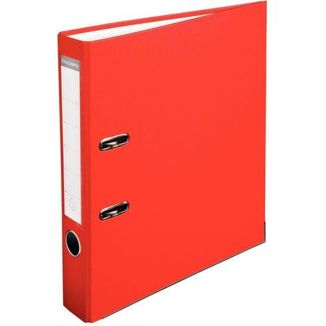 Classeur à levier - EXACOMPTA - BUDGET 915403B - Rouge - 50 mm - A4 21x29,7 cm (1/2)