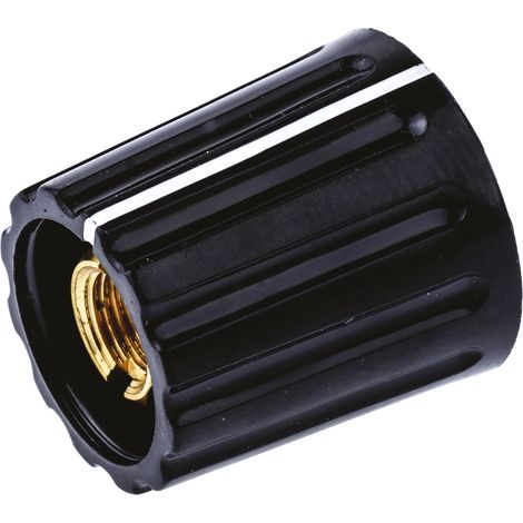 Bouton de potentiomètre RS PRO, Axe de 6mm, Diamètre de 14.7mm, Bague ( Prix pour 1 ) (1/2)