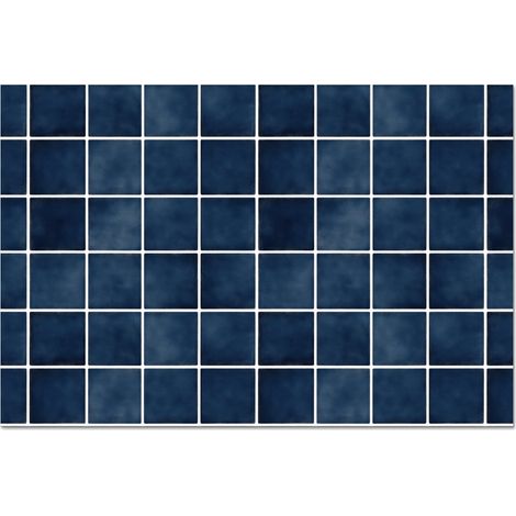 CRÉDENCE CUISINE Carrelage - Moderne - Bleu 60x40 cm (1/5)