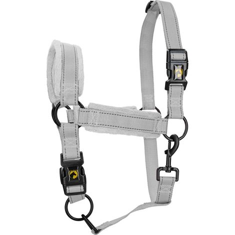 EXCELLENT taglia PONY Cavezza GRIGIA in nylon SUPERIOR (1/3)