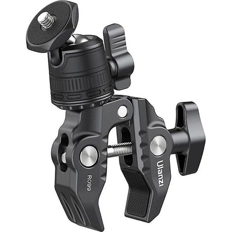 Pince Ulanzi R099 avec mini rotule 360° et système de fixation rapide (1/5)